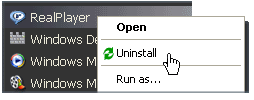 Quick un-install RealPlayer